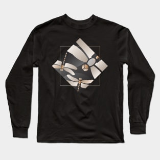 Dragonfly | Geometric and Abstracted Long Sleeve T-Shirt